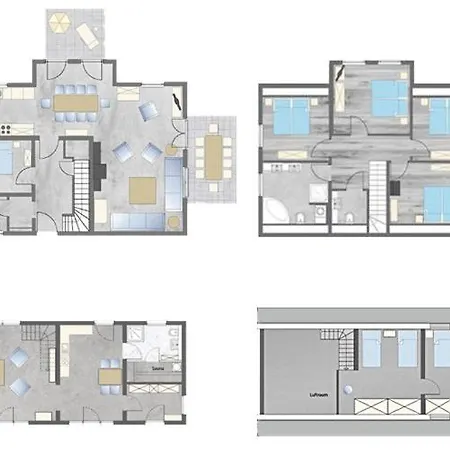 Feriehus Libelle - Feriendomizil Fuer 14 Pers - Haupt- Und Nebenhaus *
